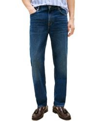 Tommy Hilfiger - Straight Fit Stretch Jean Dark Indigo 38x32 - Lyst