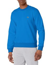 Lacoste - Long Sleeve Solid Crew Neck Sweater - Lyst