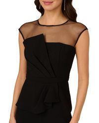 Adrianna Papell - Knit Crepe Jumpsuit - Lyst