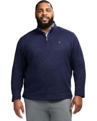 Izod - Big And Tall Thermosoft Quarter Zip Sweater Fleece Pullover - Lyst
