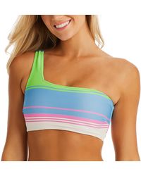 Jessica Simpson - Standard One Shoulder Bikini Top Swimsuit - Lyst
