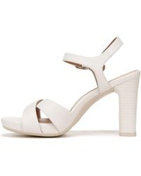 Naturalizer - S Morgan Ankle Strap Dress Sandal Warm White 12 M - Lyst