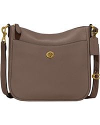 COACH - Polished Pebble Leather Chaise Crossbody - Lyst