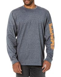Timberland - Mens Base Plate Blended Long-sleeve T-shirt With Logo T Shirt - Lyst