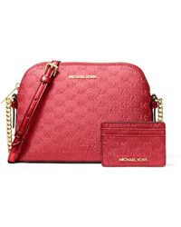 Michael Kors - Jet Set Dome Crossbody With Card Case - Lyst