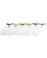 Polo Ralph Lauren - Classic Sport Performance Cotton Low Cut Socks 6 Pair Pack - Lyst