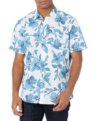 Amazon Essentials - Camicia Slim-fit A iche Corte Con Bottoni E Stampa Uomo - Lyst