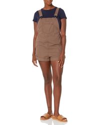 Volcom - S Strutin Stone Relaxed Fit Shorts Overall Romper - Lyst