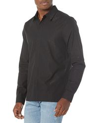 Guess - Long Sleeve Sunset Yarn Dye Shirt - Lyst