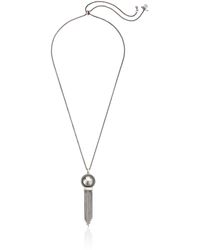 Lucky Brand - S Chain Bead Pendant Necklace - Lyst