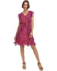 Tommy Hilfiger - Sleeveless Ruffle Dress Casual - Lyst