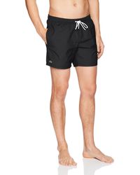 lacoste men's swim trunks