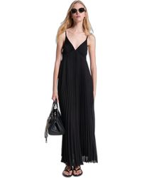 Michael Kors - Maxi Pleated Slip Dress - Lyst