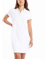 Nautica - Womens Easy Classic Short Sleeve Stretch Cotton Polo Casual Dress - Lyst