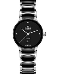 Rado - Centrix Automatic Diamonds With Black Dial - Lyst