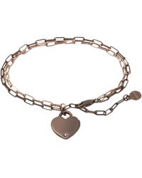ALEX AND ANI - Aa735723srtt,heart Double Paperclip Chain Bracelet,two Tone,multi - Lyst