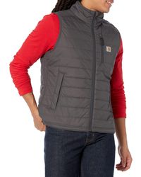 Carhartt - Mens Rain Defender® Relaxed Fit Lightweight Insulated Vest - Lyst