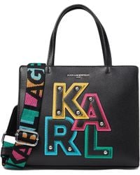 Karl Lagerfeld - Paris Maybelle Printed Satchel - Lyst