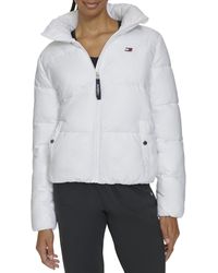 Tommy Hilfiger - Performance Full Zip Jacket With Stand Collar,cloud,m - Lyst