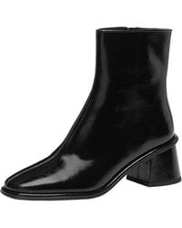 COACH - Gigi Bootie In Glazed Leather Ankle Boot - Lyst