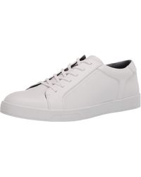 calvin klein mens white shoes