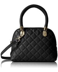 Cole Haan Benson Quilted Small Dome Satchel - Black