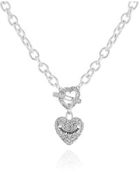 Juicy Couture - Goldtone Heart Charm Pendant Necklace For - Lyst