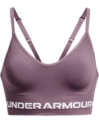 Under Armour - Seamless Low Impact Long Bra, - Lyst