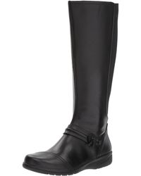 clarks ladies knee high boots