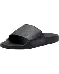 COACH - Udele Slide (Charcoal/ Mixed Material) Shoes - Lyst