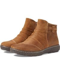Clarks - Caroline Derby (Dark Suede) Boots - Lyst