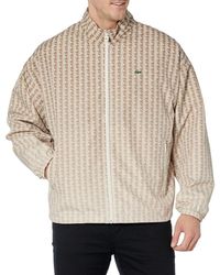 Lacoste - Printed Back Croc Jacket - Lyst