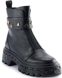 Karl Lagerfeld - Paris Latisha Lug Sole Chelsea Boot With Pins Combat - Lyst