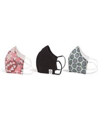 Vera Bradley - 3-pack Double-layer Cotton Face Mask With Filter Pocket - Lyst