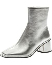 COACH - Gigi Bootie In Metallic Leather Ankle Boot - Lyst