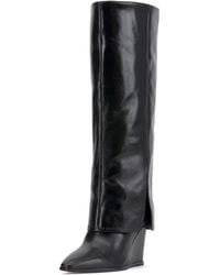 Vince Camuto - Tibani Fold-over Cuffed Knee-high Wedge Boots - Lyst