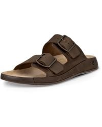 Ecco - Cozmo Two Band Buckle Slide Sandal - Lyst
