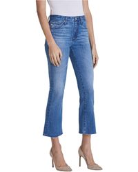 AG Jeans - Jodi High-rise Slim Fit Flare Leg Crop Jean - Lyst