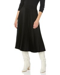 Theory - Classic Pleat Midi Skirt - Lyst