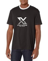 Emporio Armani - A | X Armani Exchange Striped Ax Logo Comfort Fit T-shirt - Lyst
