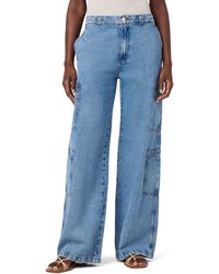 Hudson Jeans - Petite High Rise Welt Pocket Wide Leg Cargo Pant Jeans - Lyst