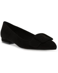 Anne Klein - S Akkalea Patent Padded Insole Ballet Flats Black 8 Medium - Lyst
