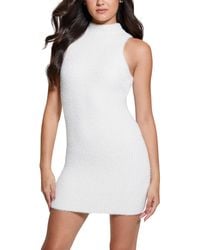 Guess - Sleeveless Vero Fuzzy Sweater Dress - Lyst