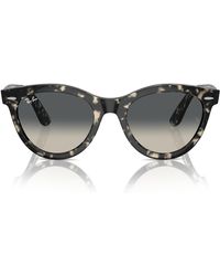Ray-Ban - Rb2241f Wayfarer Way Low Bridge Fit Round Sunglasses - Lyst