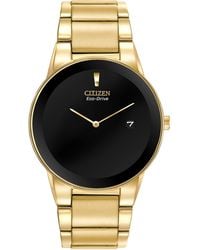 Citizen - Eco-drive Modern Axiom Watch In Gold-tone Stainless Steel - Lyst