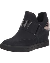 DKNY - Comfortable Classic Slip-on Sneaker Heeled Sandal - Lyst