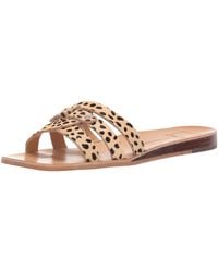 Dolce Vita - Cait Slide Sandal Leopard Calf Hair 6 M Us - Lyst