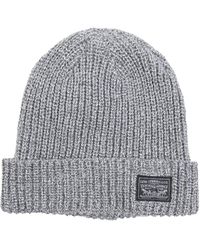Levi's - Classic Warm Winter Knit Beanie Hat Cap Fleece Lined For And Beanie Hat - Lyst