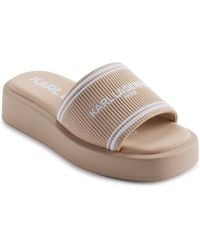 Karl Lagerfeld - Paris Cushioned Insole Everyday Ohare-platform Slide Sandal - Lyst