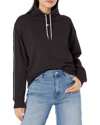 Tommy Hilfiger - Cowl Neck Logo Flag On Chest Pullover Draw Cords Long Sleeve - Lyst